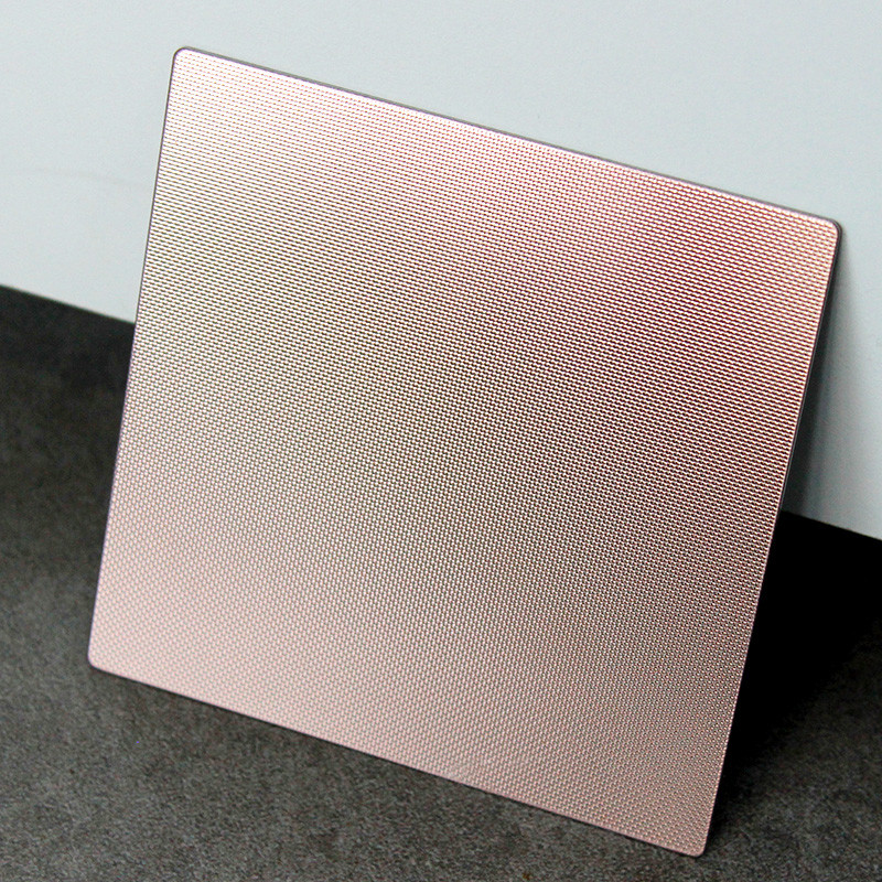 SUS 304 grade 1219mmx2438mm Small diamond embossed stainless steel textured metal sheet for Restaurant Decoration
