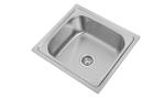 Brushed Finish SS Square Single Bowl Kitchen Sink 0.6mm 0.8mm