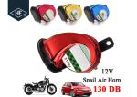 Waterproof 12V 130dB Other Motorcycle Parts Snail Air Horn Siren Loud For Car /