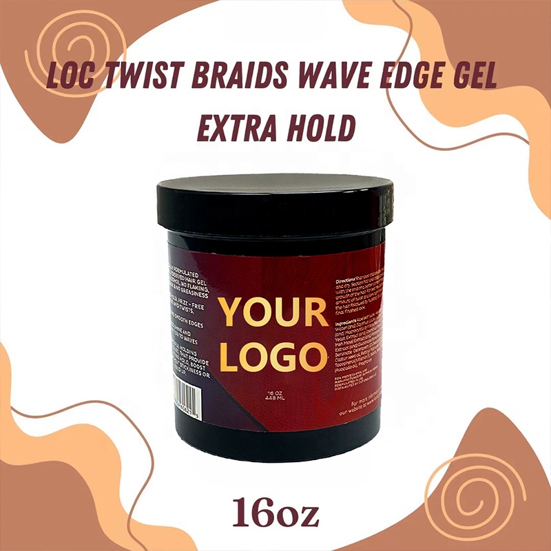 Perfume-Free Vegan Edge Control Gel for Extreme Hold and Smooth Styling Private Label