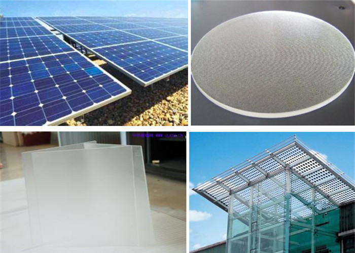 Low Iron AR Coating Solar Glass / Ultra Clear Tempered Glass For PV Panel