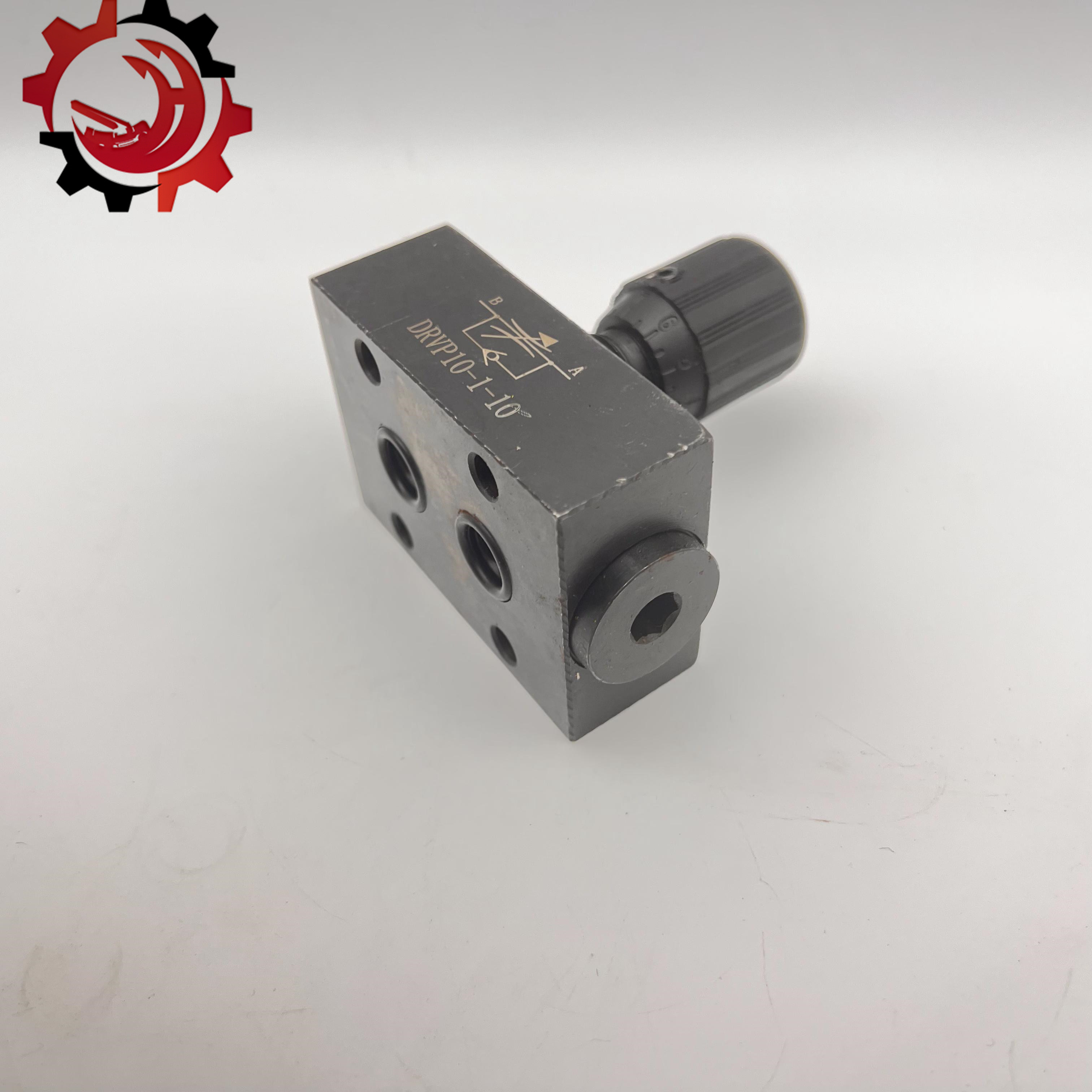 Stop Valve DRVP10-1-10 Temperature Iron Concrete Pump Parts For Pump Truck 414bar Pressure OEM Color