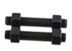 M4 - M48 Double Ended Bolt , Carbon Steel Full Thread Stud Bolt Black Color