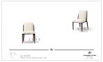 Wooden Legs Upholstered White Genuine Leather Dining Chair W006D6