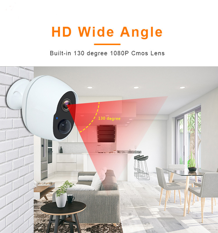 Ultra Low Power Camera With Body Sensor Two Way Audio Mini Indoor Outdoor Wireless Camera