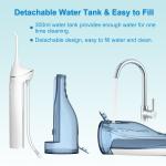 Electric Water Flosser Portable Rechargeable 300ml Teeth Cleaner Waterproof