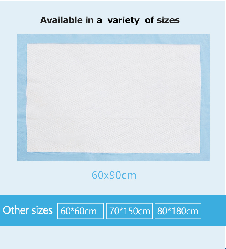 ISO Certified Disposable Absorbent Underpads for Maternal and Incontinence Care Blue