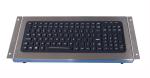 119 keys IP67 silicone industrial keyboard, USB black desktop keyboard