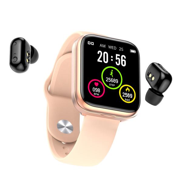 Earbuds 2 In 1 Waterproof Sports Smartwatch Bracelet Couples X5 Blood Pressure