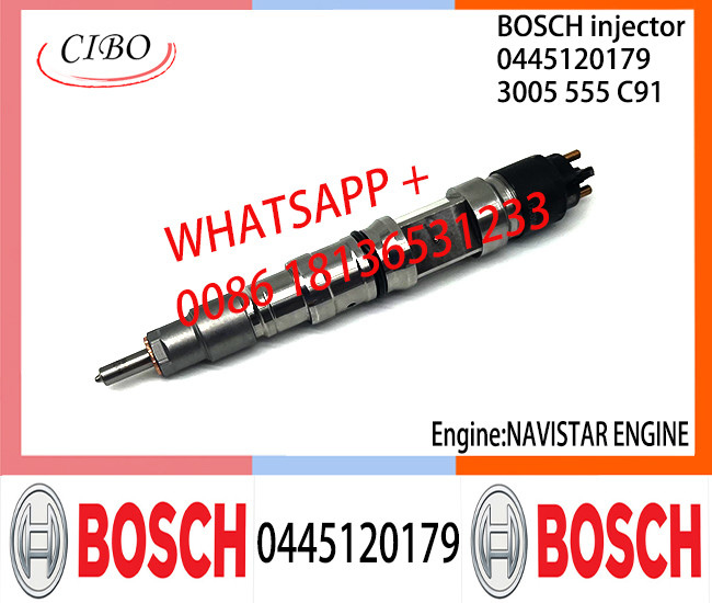 BOSCH 0445120179 3005555C91 Neutral Fuel Injector Assembly 0445120179 3005555C91 For NAVISTAR