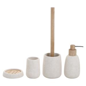 Wholesale SAGO Cream Marble Bathroom Accessories Set Natural Stone Water Drop Shape Marble Soap Dispenser from china suppliers