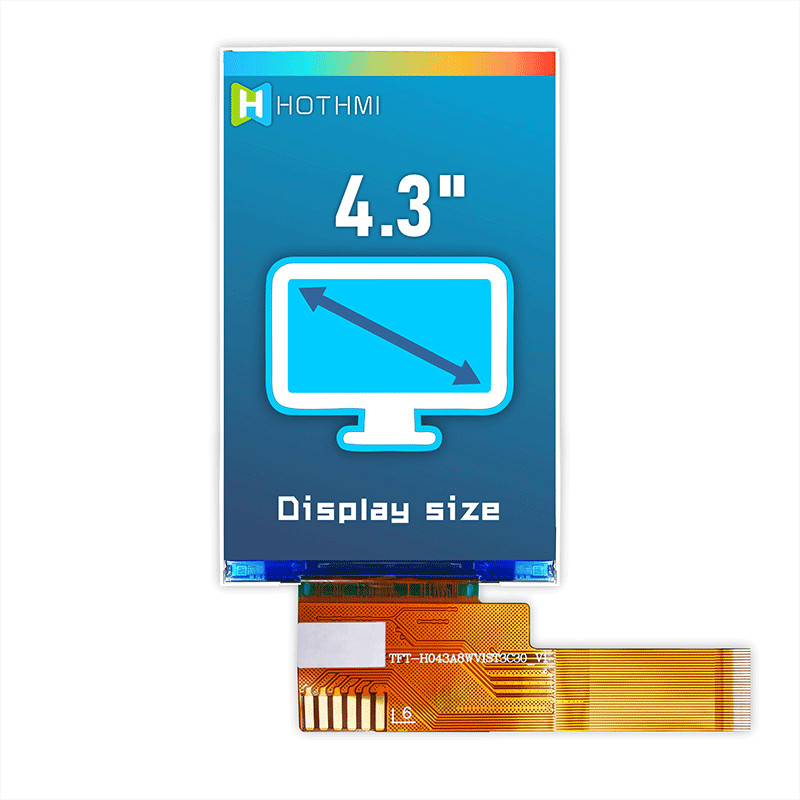 480x800 4.3 Inch TFT LCD Module For Instrumentation TFT-H043A8WVIST4N30