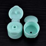 Light Green PP Reusable Round Screw Cap , 20/410 Flip Top Cap