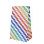 Colorful Stripe Eco Friendly Kraft Paper Bag Food Packaging 9g/PCS