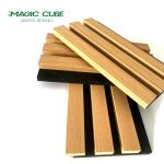 Wall Soundproofing Pet Felt Backing Wooden Slat Acoustic Panel for Sound