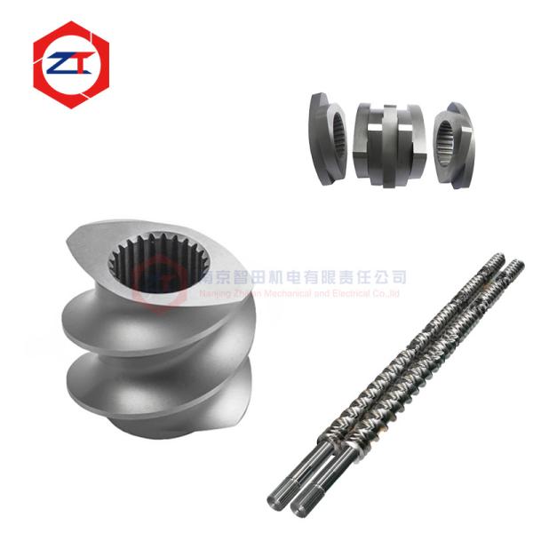 Sand Blast / Polishing Twin Screw Extruder Parts HRC58-62 Hardness For Long
