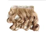 Heat Friendly Natural Curly Hair Wigs Double Weft Clip In Hair Extensions
