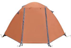 Wholesale Outdoor Camping Tent 210*180*130cm Orange Color 210D Polyester Ripstop PU2000mm Coated for Snowfield and Family Event from china suppliers