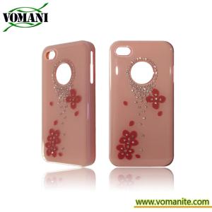 Wholesale PC gel case cover for Apple iphone 4S with dimaond from china suppliers