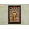 Buy cheap Beige Wood Wall Art Sign Pub Wall Decor Decorative Beer Wall Plaques Home from wholesalers
