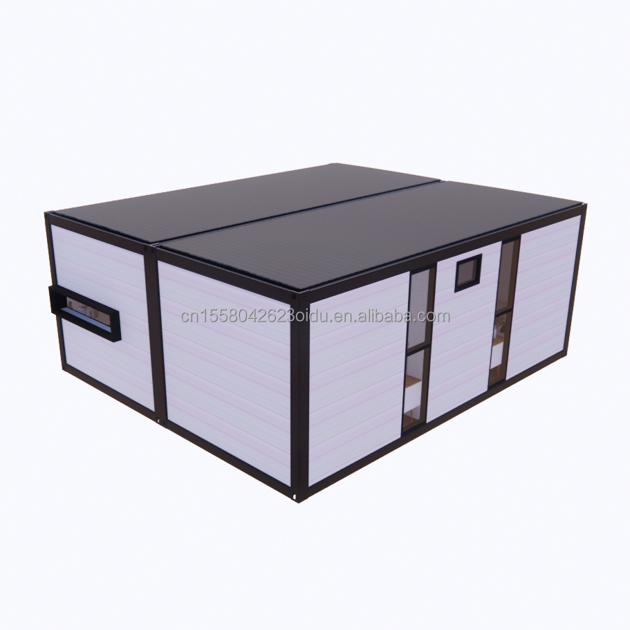 Galvanized Steel Bending 180g EU Modern 2 Bedroom Prefab Steel Expandable Container House Design for Mall Application