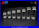 Injection 2ml - 10ml Clear Small Glass Vials Silicone Stopper / Flip Off Caps