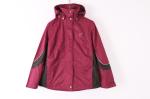 Burgundy Womens Outdoor Waterproof Jacket Windproof Cool Design