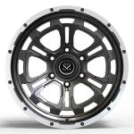 Monoblock 1 Piece Forged Wheels Gun Metal Bead Lock Sport Car Alloy Rims