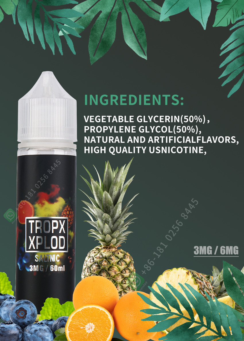 VGOD Vape Juice E-Liquid ODM E-Cigarette Vaping Liquid 100% Natural Ingredients E-Juice For Vaporizer