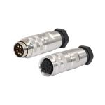 Field Wirable M16 Waterproof Connector Male Female 2 - 12 Poles M16 Circular