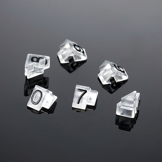 Triangular ABS Plastic Small 140pcs 5*3mm price cubes for jewellery wacth wine