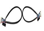 Low Frequency 20 Pins 1.0mm UL 200mm LVDS Cable