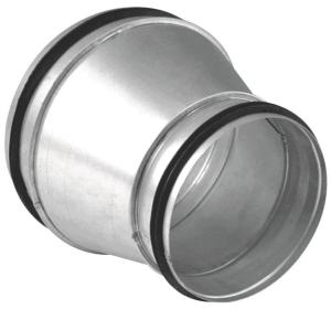 Wholesale Galvanized Steel Sprial Duct Accessories / Welding Duct Reducer With Rubber from china suppliers
