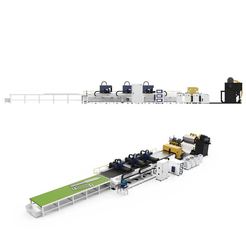 Water Cooling Unrolling Laser Cutting Machine with 10000mm*1700mm Working Area and Max Laser Source