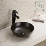 Wash Hand Basin Counter Top Bathroom Sink Matte Blue Vessel For Hotel Bathroom
