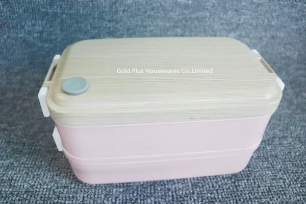 Vacuum lunch box double layer bento box leakproof compartment food container