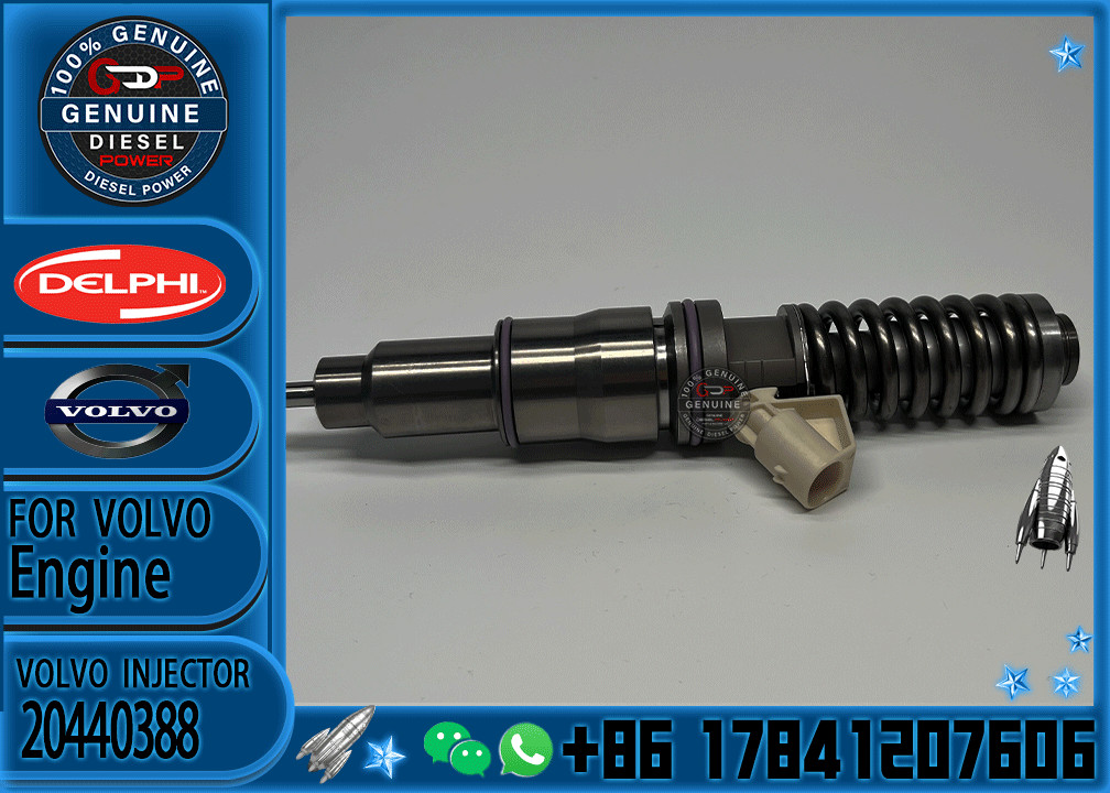 Volvo Truck Fuel Injector 22479124 20440388 Volvo D12 D13 Fuel Injector Is Suitable for Volvo D12 Fuel Injectors With 2 Pins