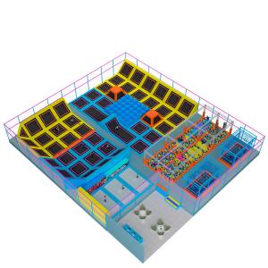 Wholesale Sponge Middle Soft Indoor Playground Chrome plated Trampoline anti mildew from china suppliers