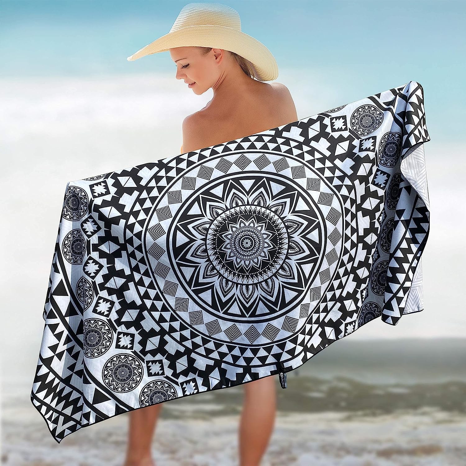Reinforced Stitching Microfiber Printed Beach Towel 75*150cm With High Durability
