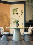 Luxury Outdoor Furniture Rattan Table And Chair Set For Garden Patio Dining