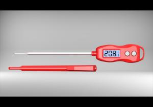 Wholesale Heat Proof Waterproof Meat Thermometer With Probe Hamburger Running Water Washed from china suppliers