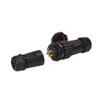 12mm Cable IP68 M21 Male Female Connector 12 Pin Nylon66 Molded Assembly