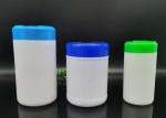 180mm HDPE Cleaning Wipes Bucket Bottle With White Lids