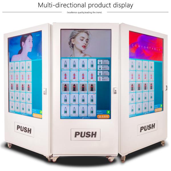 55 Inch LCD Touch Screen Self Service Vending Machine Coin Operated For Drinks