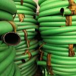 Line Valve Lay Flat Water Pump Discharge Hose 3 Inch 4 Inch 50Ft With Clamp