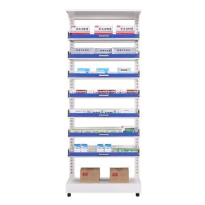 Wholesale Medical Show Metal Sheet Storage Rack , Hospital Pharmacy Drugstore / Grocery Storage Rack from china suppliers