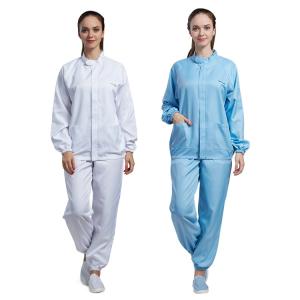 Wholesale Dust Free ESD Antistatic Cleanroom Clothing Food Processing Uniform from china suppliers