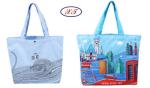 Manufacturer High Capacity Canvas Shoulder Bags Woman Shopping Bags Cotton