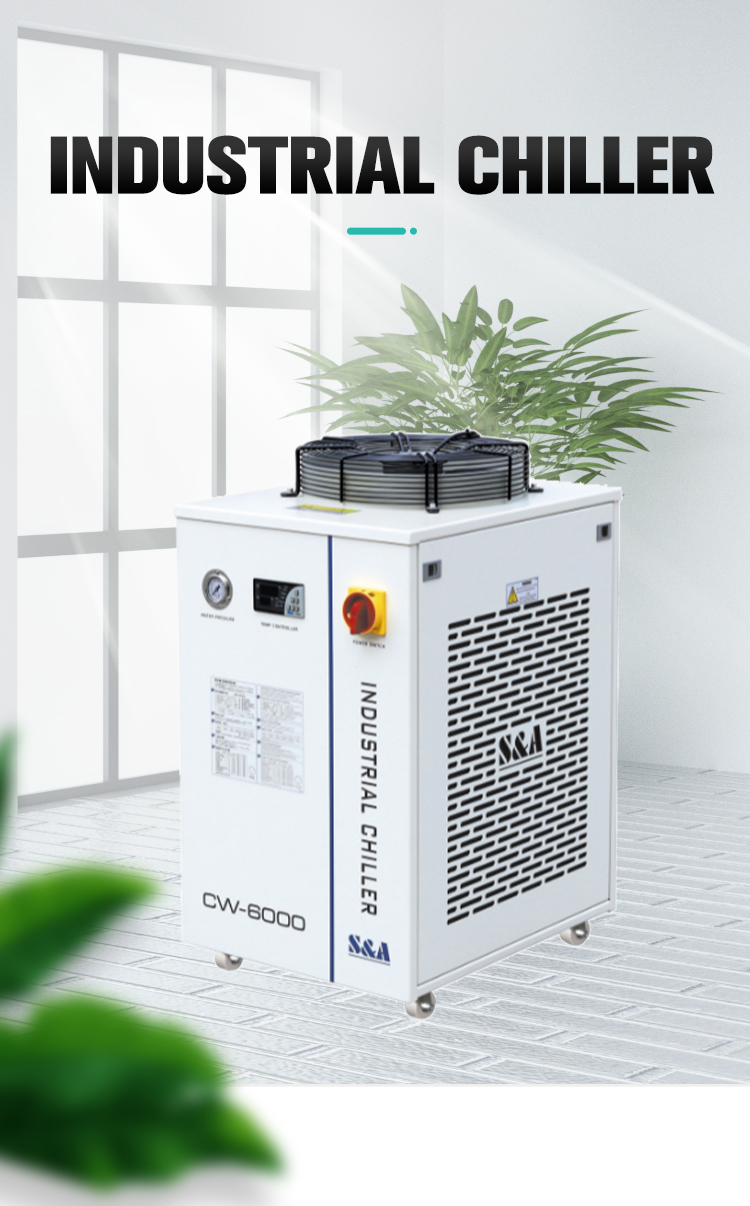 AC 1P 220V/110V Voltage CW-5000 Water Cool Chiller for Industrial Laser Tube Cooling