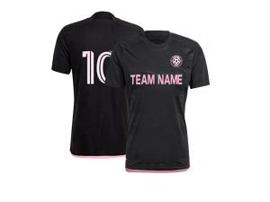 Wholesale Black Contest Training Custom Football Jerseys Men'S Soccer Uniforms Twill/Plain Pattern from china suppliers